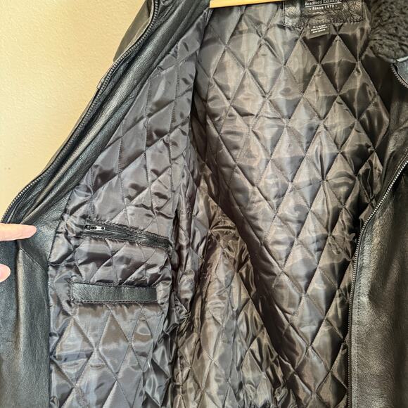 Bradford Exchange James Meger Spirits Of The Pack Leather Bomber Jacket XL - Picture 8 of 8